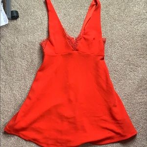 Forever 21 red plunging mini dress!